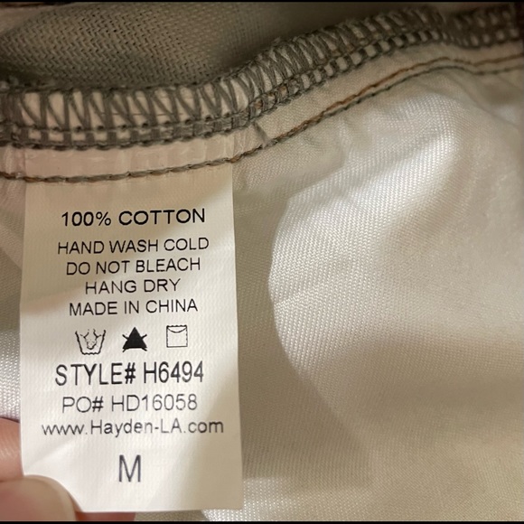 Women’s Hayden Los Angeles leopard denim skirt size medium NWT - Picture 7 of 7